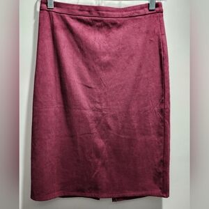 Burgundy skirt